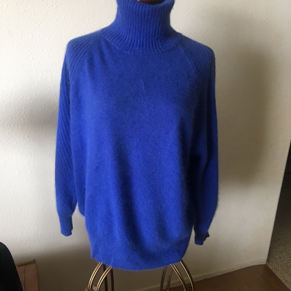 Brilliant blue sweater